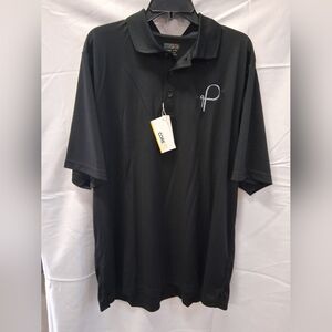 NWT Mens Big & Tall Core365 Black Polo Shirt Sz. 3XL